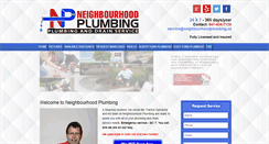 Desktop Screenshot of neighbourhoodplumbing.ca